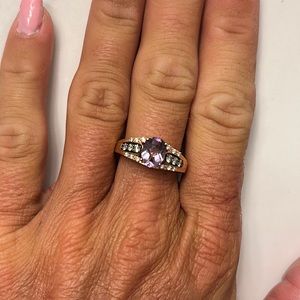 LeVian Strawberry gold grape amethyst ring